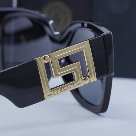 Versace VE4402 GB1/87 Square Sunglasses – Black/Dark Grey - Picture 6 of 11